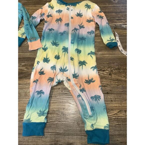 Cat & Jack Baby Boy Size 18M Rompers Long Sleeve 'Palm & Trucks' (2 Pack) NWOT.Q - Picture 2 of 5